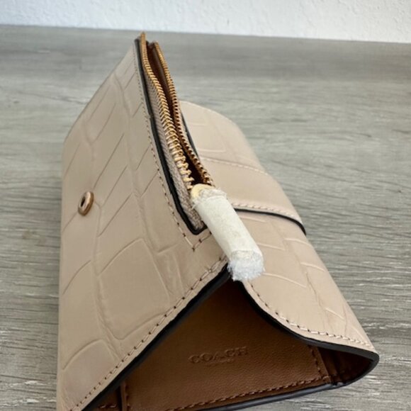 Grace Medium Beige Coach Signature Canvas Wallet Style No. CE686 - Picture 4 of 5